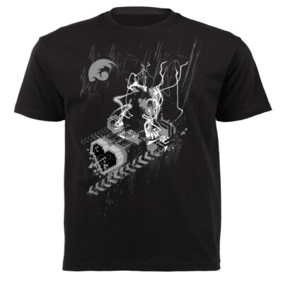 Dj T-shirt by 2COOLDESIGN CLOTHING Black and white version2 - Unisex Short-sleeve T-shirt - 180g Thumbnail