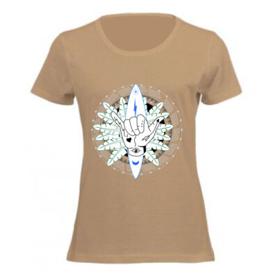 SURFER BRA 2 PRINT - Ladies Short-sleeve T-shirt  Thumbnail