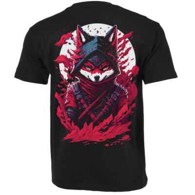 Mr Cool Fox Back print only DTF - Unisex Platinum Short-sleeve T-shirt Thumbnail