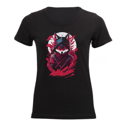 Mr Cool Fox option2 DTF - Ladies Short-sleeve T-shirt  Thumbnail