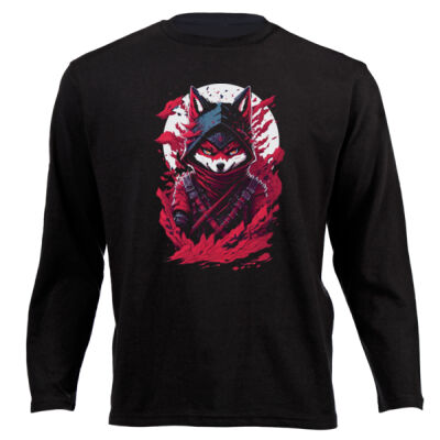 Mr Cool Fox option2 DTF - Unisex Long-sleeve T-shirt Thumbnail