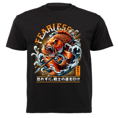 Fearless fishing T-shirt Design Gift idea for him - Unisex Short-sleeve T-shirt 140g Thumbnail