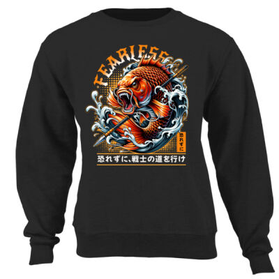 Fearless fishing T-shirt Design Gift idea for him - Unisex Sweater  Thumbnail