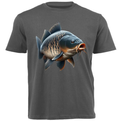 Carp Fishing Shirt design - Unisex Platinum Short-sleeve T-shirt Thumbnail